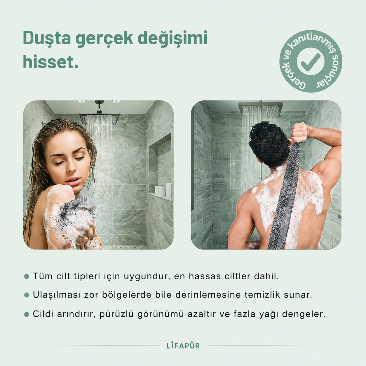 LİFAPÜR® Antibakteriyel Vücut Temizleme Lifi